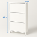 Sapateira Fina de Madeira – Com 3 Portas